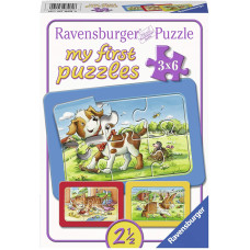 Ravensburger My first puzzle 3x6 Good Animal Friends 07062