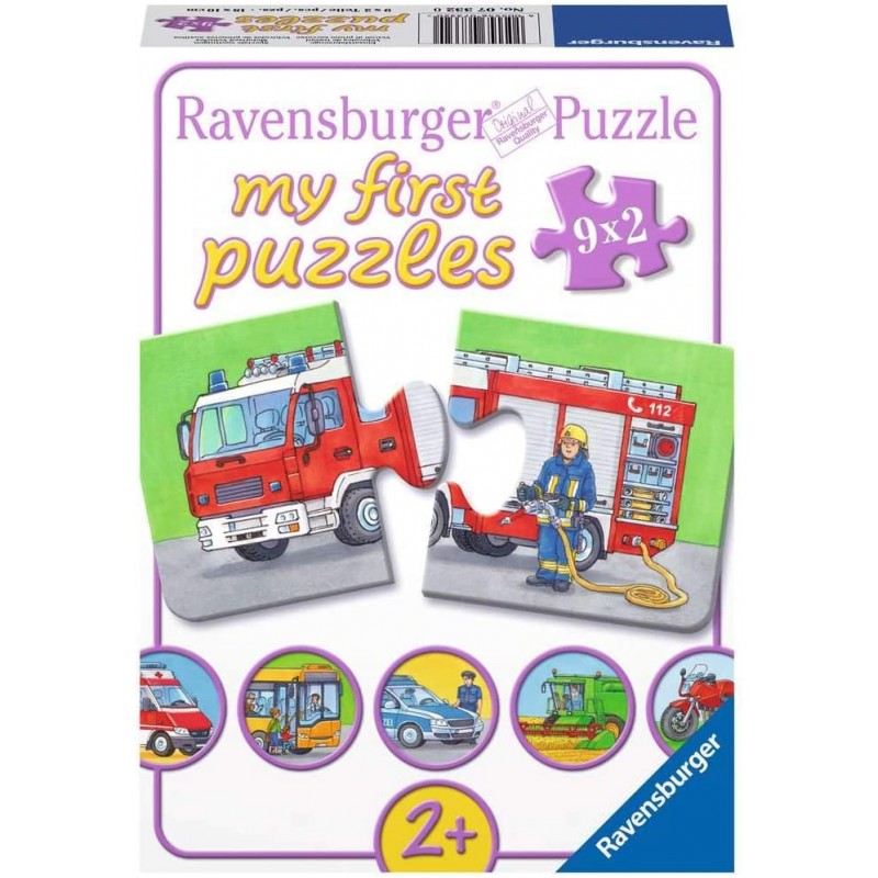 Ravensburger Mana pirmā puzle Transport 9x2 07332