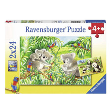 Ravensburger Puzzle 2x24 Koala and Panda R 07820