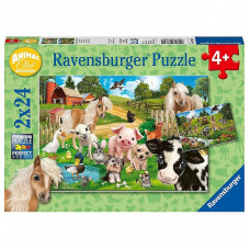 Ravensburger Puzle 2x24 Animals friends R07830