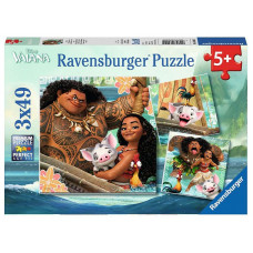 Ravensburger Puzzle 3x49 Vaiana R08004