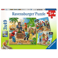 Ravensburger Puzzle 3x49 Adventure on the High Seas R08030