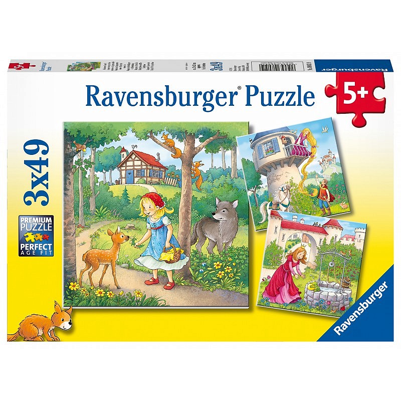 Ravensburger Puzle 3x49 Little princesses R08051