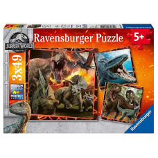 Ravensburger Puzzle 3x49 Jurassic World R08054