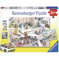 Ravensburger Puzzle 2x24 Around The Airplane R09088