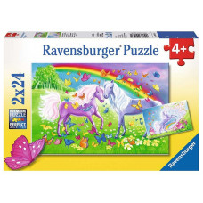 Ravensburger Puzle 2x24 Rainbow Horses R09193