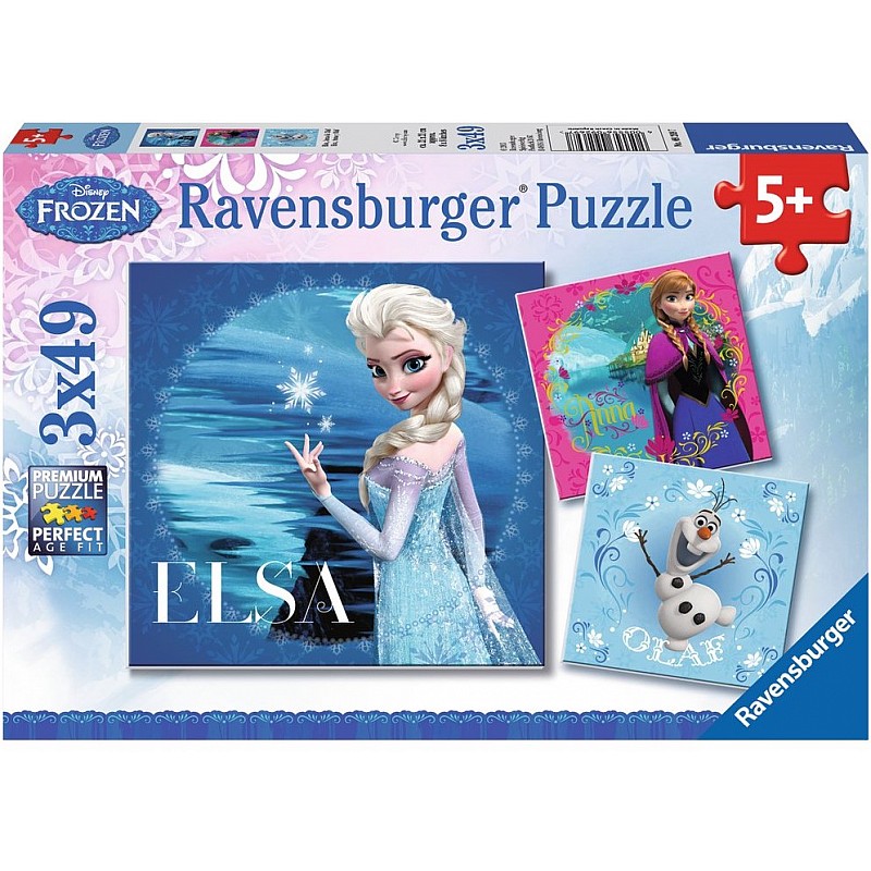 Ravensburger Puzle 3x49 Frozen R09269