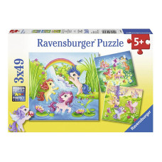 Ravensburger Puzle 3x49 Fairyland Ponies R09306