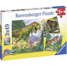 Ravensburger Puzzle 3x49 Dinosaurs R09358