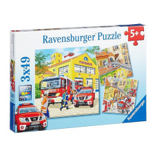 Ravensburger Puzzle 3x49 Fire Brigade R09401