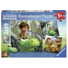 Ravensburger Puzzle 3x49 The Good Dinosaur R09406