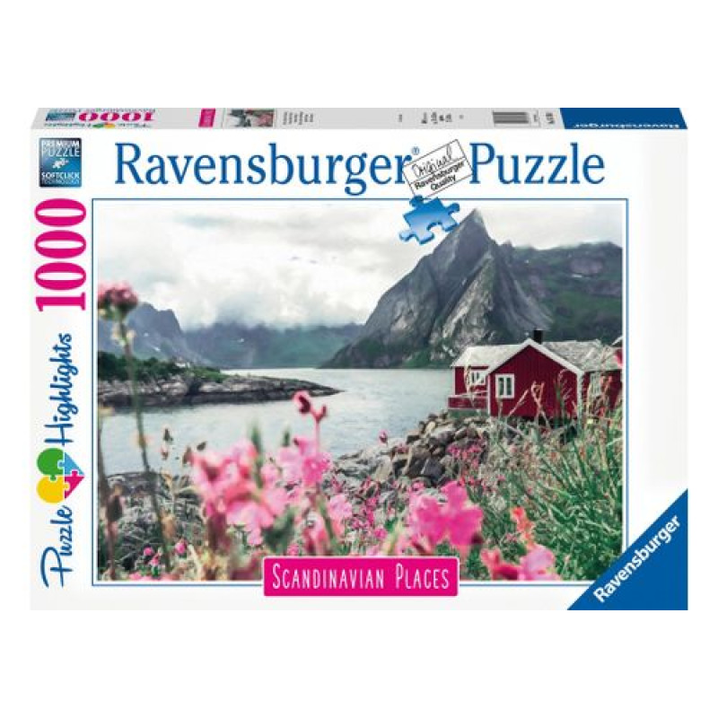 Ravensburger Puzle 1000 Lofotu salas Norvēģija R16740