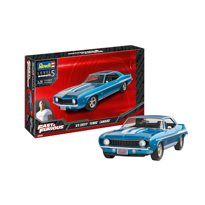 Revell Gift Set F&F 1969 Chevy Camaro Yenko E67694