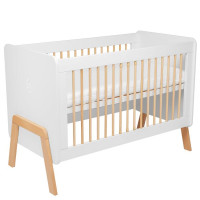 Skiddoü Bērnu gulta Krubb 120x60cm balta