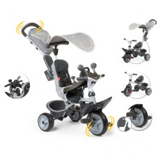 Smoby Tricycle 3in1 Comfort Plus gray 741202