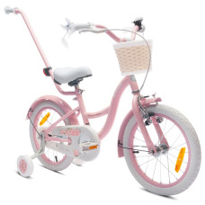 Sun Baby Divritenis Flower bike 16'' rozā