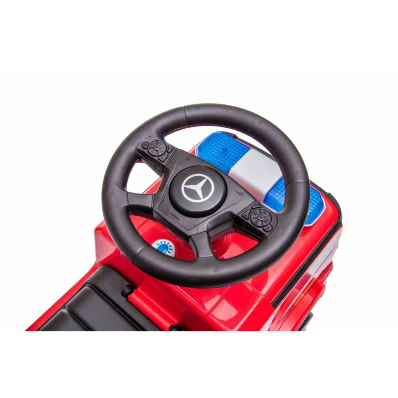 Sun Baby Stumjamā mašīna Mercedes Antos Ugunsdzēsēju auto sarkans