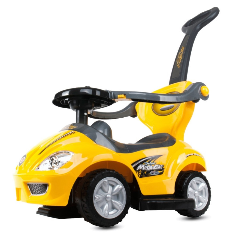 Sun Baby Stumjamā mašīna Mega car ar rokturi dzeltena