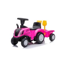 Sun Baby Stumjamais traktors New Holland ar piekabi rozā