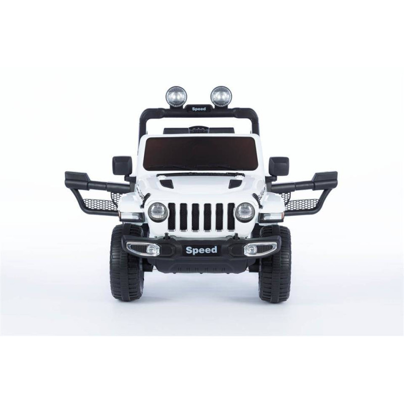 Elektriskā rotaļu mašīna Jeep 12V 4WD balta 7777