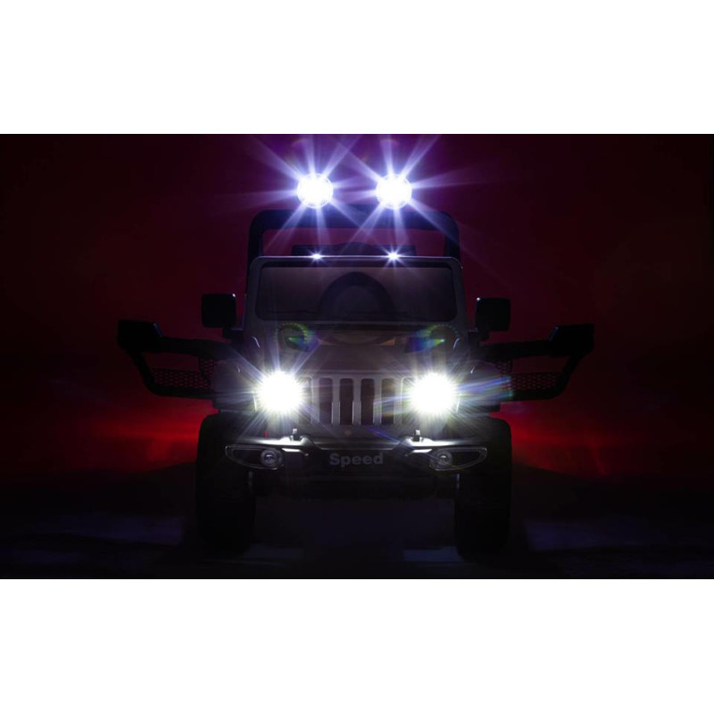 Elektriskā rotaļu mašīna Jeep 12V 4WD balta 7777