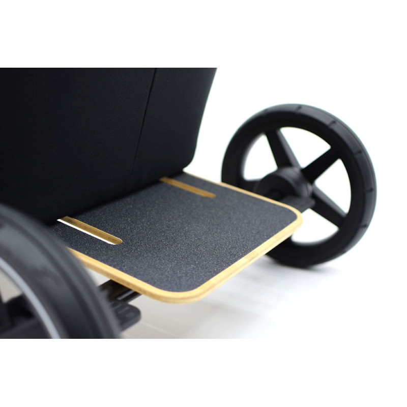 The Jiffle Wagon bērnu rati melni