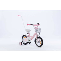 Tomabike Divritenis Platinum ar rokturi 12 gaiši rozā