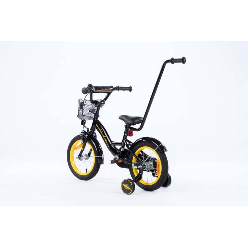 Tomabike Divritenis Platinum ar rokturi 14 melns dzeltens