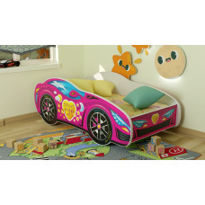 Topbeds Bērnu gulta Sweet car 140x70cm ar matraci 