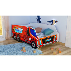 Topbeds Bērnu gulta Truck Big 140x70cm ar matraci 