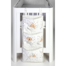 Troll Bed Pockets vertical Bear ASC-CTBR02-AS-WH