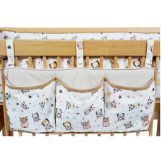 Troll Bed Pockets horizontal Owls ASC-CTOW01-OW