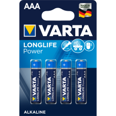 Varta Батарейки Longlife Power Alkaline 1.5V AAA 4шт 4903/4