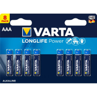 Varta Baterijas Longlife Power Alkaline 1.5V AAA 8gb 4903/8