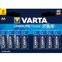 Varta Baterijas Longlife Power Alkaline 1.5V AA 8gb 4906/8