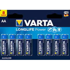 Varta Batteries Longlife Power Alkaline 1.5V AA 8pcs 4906/8