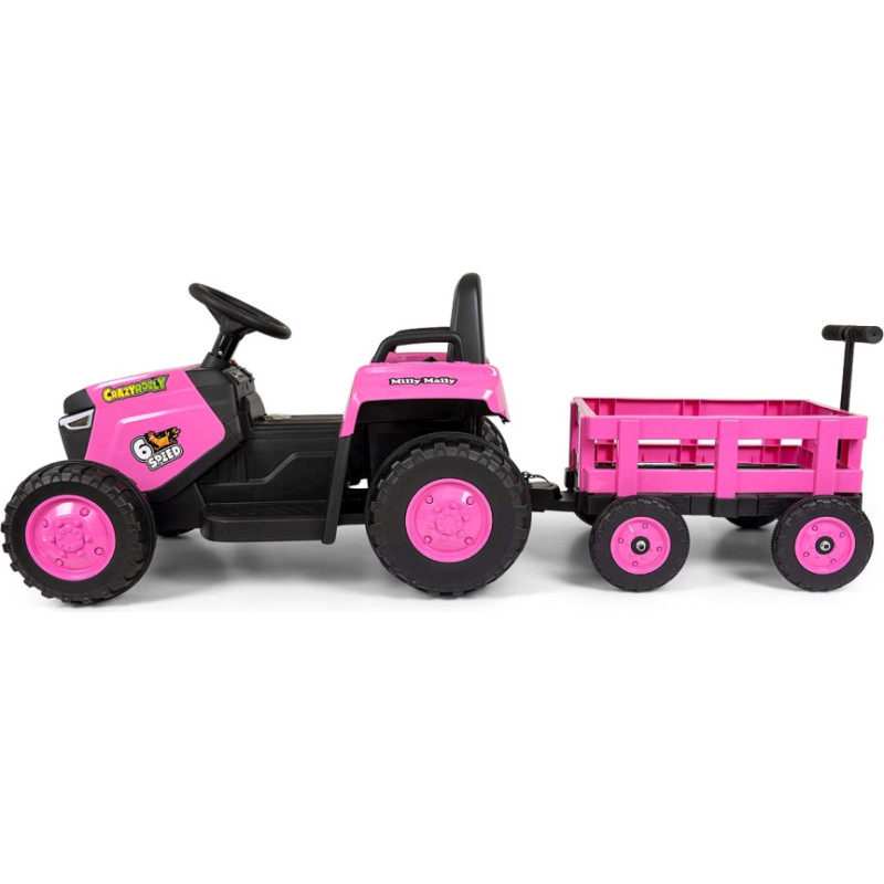 Milly Mally Elektriskais traktors Rolly rozā