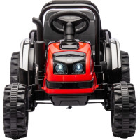 Milly Mally Elektriskais traktors ar piekabi Farmer sarkans