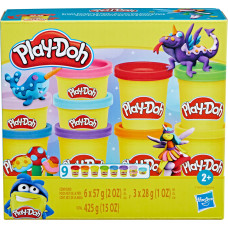 Play-Doh Krāsainais plastilīns, 9 gab.