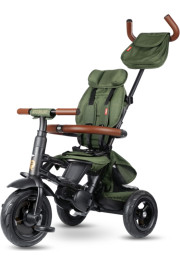 Qplay Rowerek Trójkołowy Rito Deluxe Rubber Olive