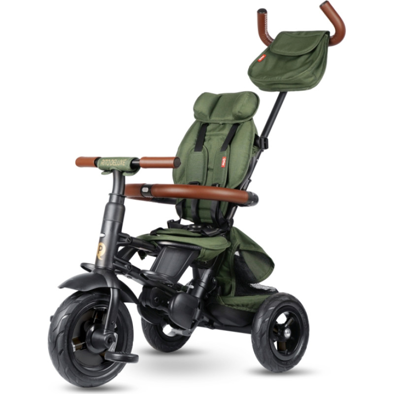 Qplay Rowerek Trójkołowy Rito Deluxe Rubber Olive