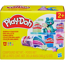 Play-Doh Plastilīna Mirdzošā kolekcija, 6 gab.