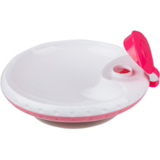 Babyono food temperature maintaining suction bowl pink 1070/02