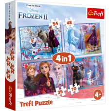 Frozen TREFL FROZEN Pužļu komplekts 4in1 