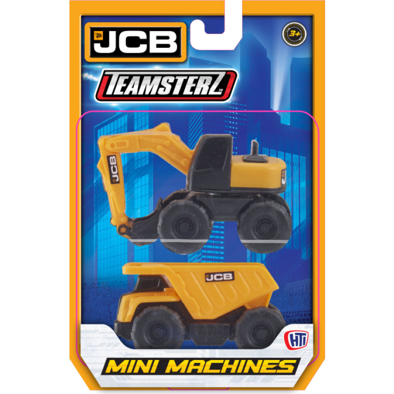 JCB MINI MACHINES Double pack with 2 cars