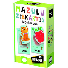 Headu Montessori zibkartītes mazuļiem (latviešu val.)