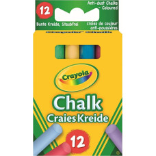 Crayola 12 Kaļķa krītiņi krāsaini