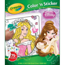 Disney Princess CRAYOLA Princeses krāsojamā grāmata ar uzlīmēm