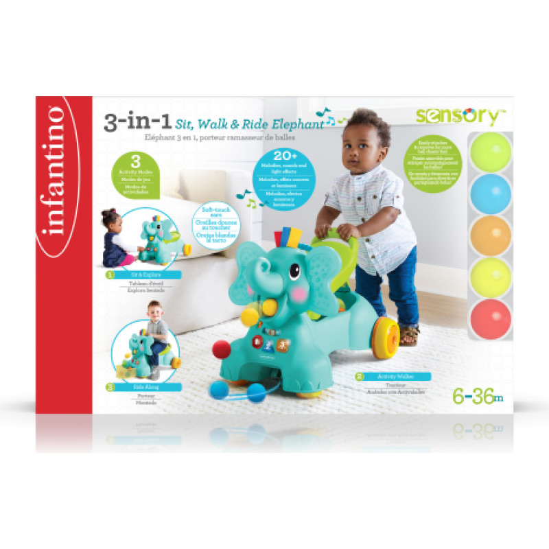 infantino sit walk and ride elephant