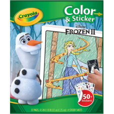Frozen CRAYOLA FROZEN 2 Krāsojamā grāmata ar uzlīmēm